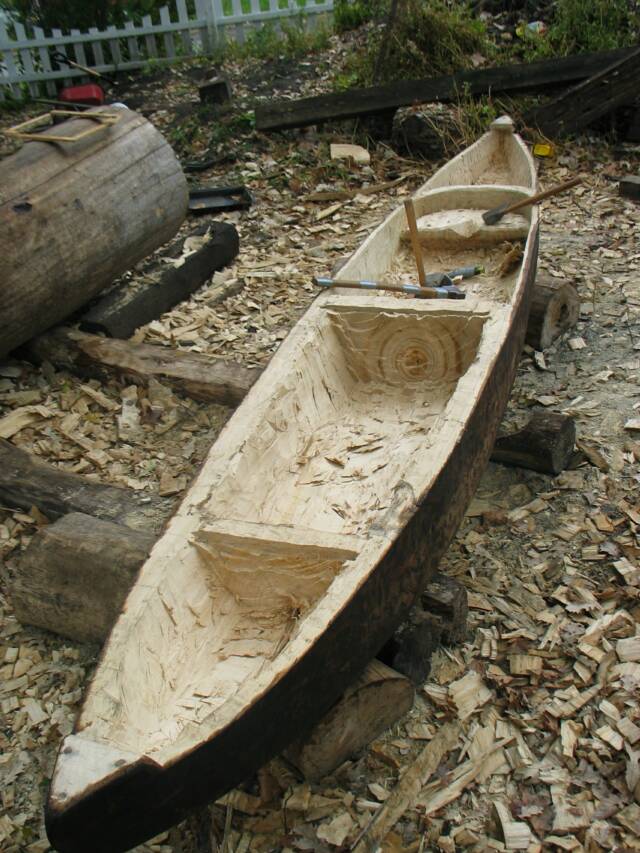 Making a Dugout Canoe, 1820sTrekkin, Primitive Trekking 