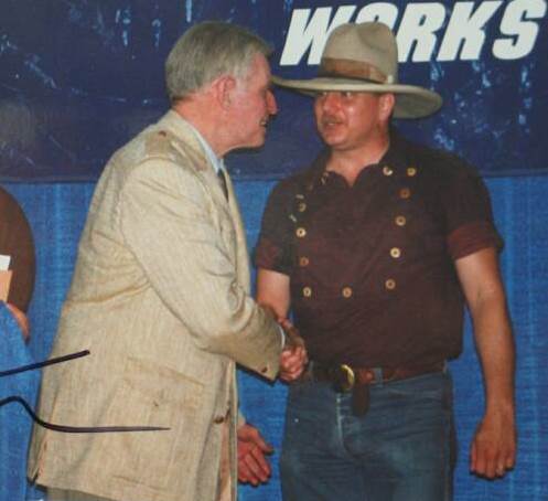 Charlton Heston and Will Ghormley